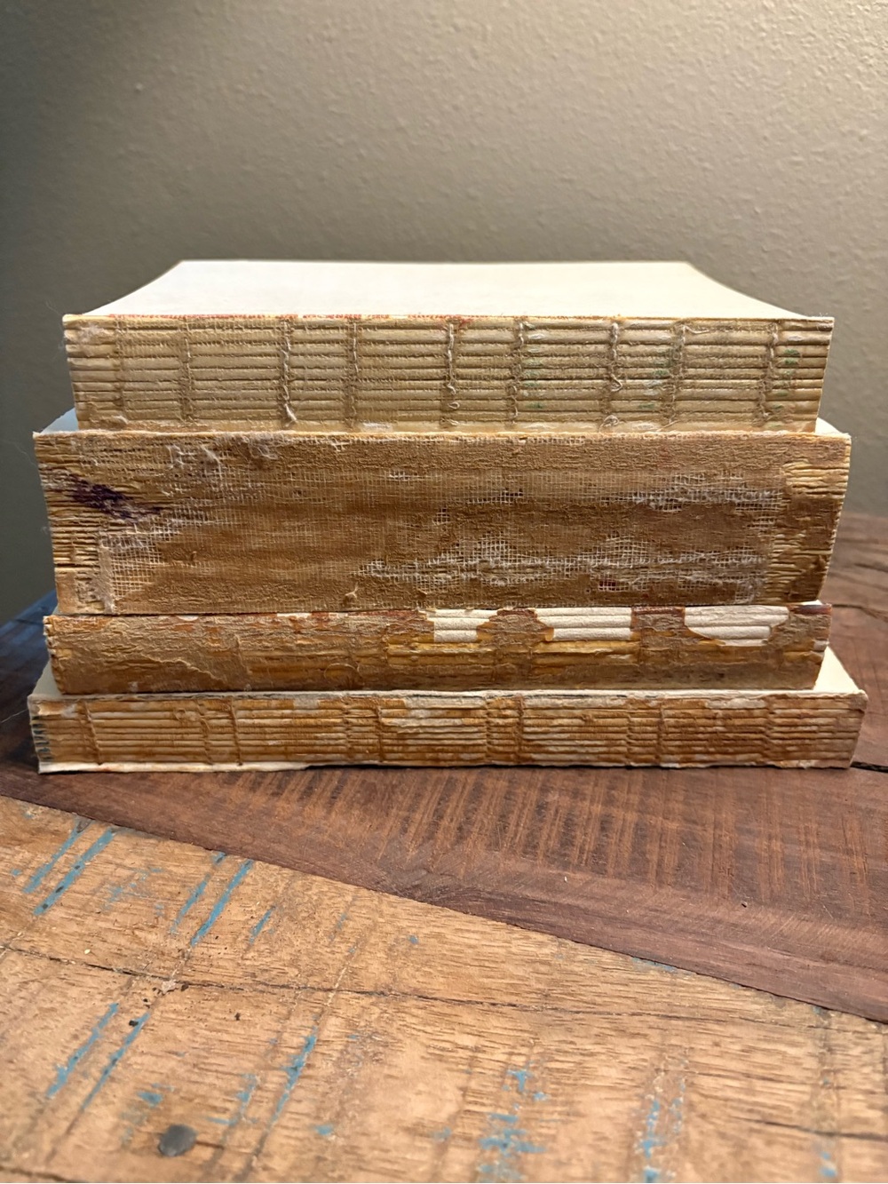 Vintage Aged Decorative Book Stack